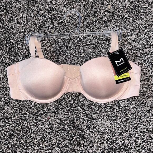 Maidenform Other - Maidenform Bra 34A Underwire Satin Padded Cup Adj 5-way Strap, NWT